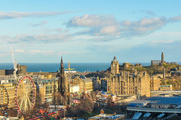 Panorama of Edinburgh, Scotland 