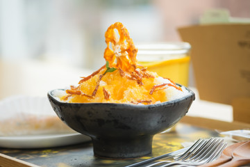 Hallabong Oreum Bingsu (Tangerine Shaved Ice)