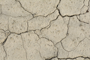 A land of fractures from drought.