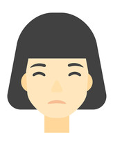 Young depressed woman.