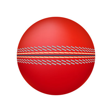 Cricket ball illustration. Cricket ball on white background. Cricket ball vector. Ball illustration. Cricket ball isolated vector