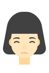 Young depressed woman.