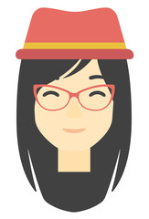 Smiling happy woman.