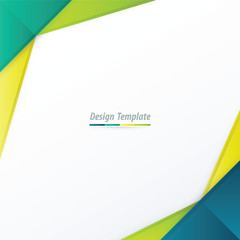 Template Design Green, yellow, blue