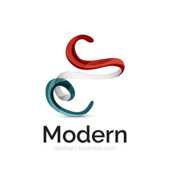 Ribbon swirl business logo