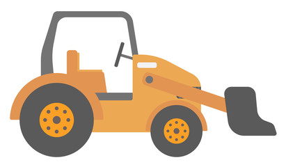 Large yellow bulldozer © Visual Generation