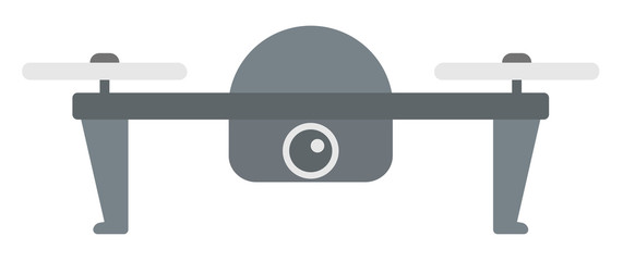 Flying helicopter with camera