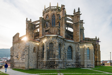 Fototapeta premium Cathedral of Castro Urdiales, Spain