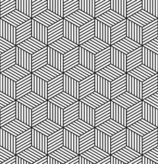 Vector seamless texture. Modern abstract background. Repeated monochrome pattern of blocks.