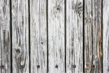 Naklejka premium Gray wooden desks with nails texture.