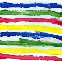 Abstract striped watercolor gouache background