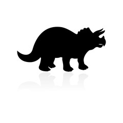 Obraz na płótnie Canvas Triceratops icon