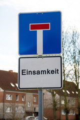Schild 95 - Einsamkeit