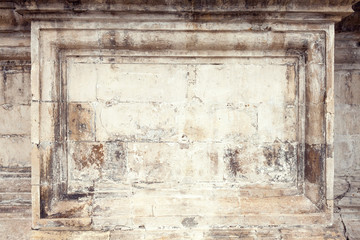 Background in the form of marble panels on the wall