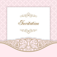 Vintage invitation template