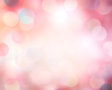 Pink blur defocused bokeh abstract background.