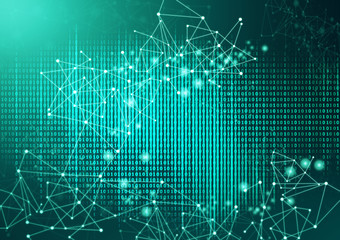 data deep learning hologram ai technology robotic, molecule of chemical, atom cell science,...
