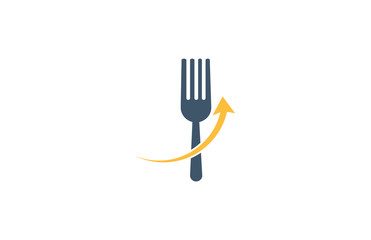 arrow up business restaurant logo