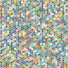  Multicoloured hex tiles. Mosaic. Eps 10.