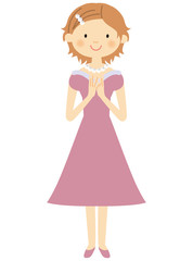 女性ポーズ　フォーマル