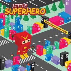 amazing superhero isometric world theme