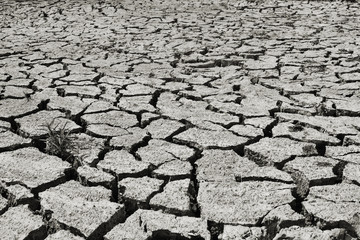 land with dry cracked ground natural on environmental