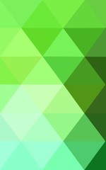 Green polygonal design pattern, which consist of triangles and gradient in origami style.