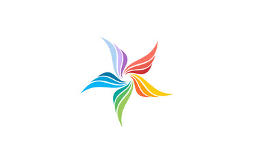 star wing colorful logo