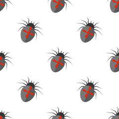 Color illustration of spider icon