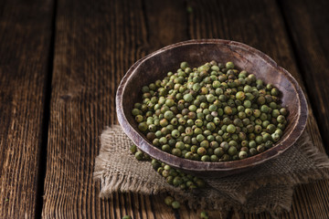 Portion of Green Peppercorns