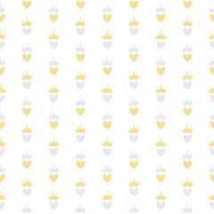 Princess Seamless Pattern Background Vector Illustration