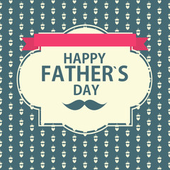 Happy Father`s Day Poster Card Background Vector Illustration