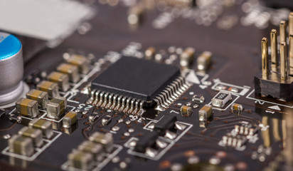 Fototapeta na wymiar Computer circuit board