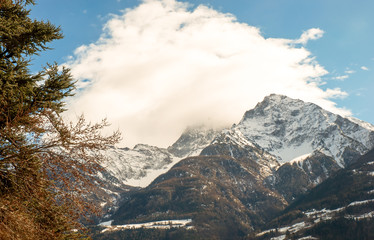 Alpine scenery.  Aosta, Italy