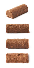 Chocolate praline candy isolated