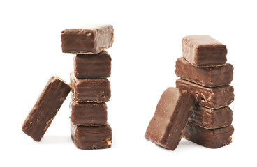 Chocolate coated waffle candy