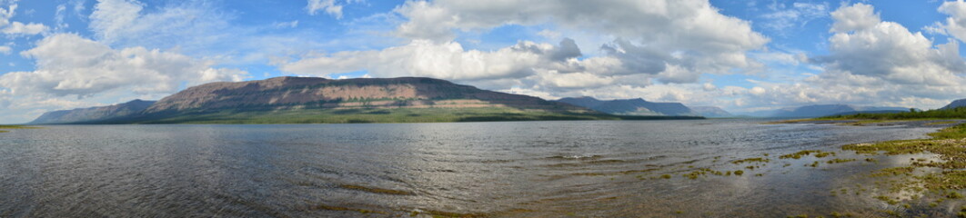 Lake panorama on the Putorana plateau.