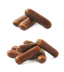 Chocolate coated licorice stick