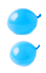 Water filled air balloon isolated