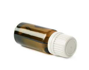 Small vial flask isolated