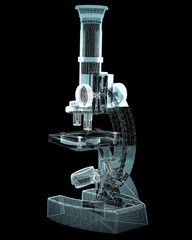 Scientific microscope. medicine