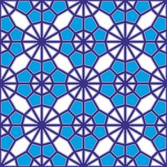 traditional ottoman mosque mosaic tile pattern 01