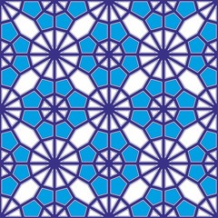traditional ottoman mosque mosaic tile pattern 01