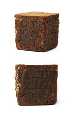 Sliced loaf of bread isolated