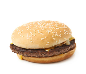 Fresh hamburger isolated