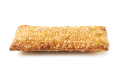 Oil fried crunchy pie isolated