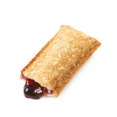 Oil fried crunchy pie isolated
