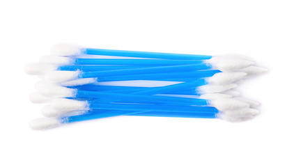 Pile of multiple cotton swabs