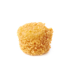 Breaded crab ball isolated