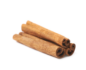 Cinnamon stick isolated